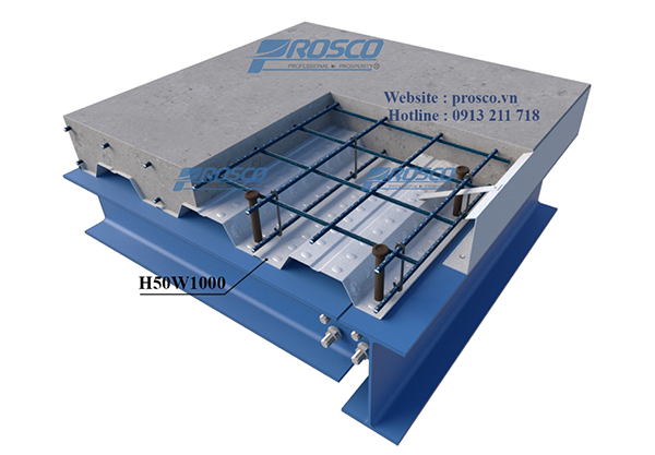 Sàn Deck H50W1000 - Sàn Deck PROSCO - Công Ty Cổ Phần Xây Dựng Trường Thịnh